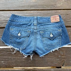 True religion Joey cut off Jean shorts 29